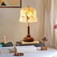 Lampe de table florale et ornée d'oiseaux, style Dinastie Song, haut de gamme, longue durée, vintage, style chinois, design du milieu du siècle, ambiance chaleureuse pour chambre à coucher