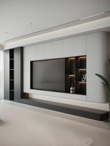 Meuble TV blanc moderne de luxe Meuble TV en bois de haute qualité pour la maison et l'hôtel Direct usine chinoise pour les meubles de salon - Product Image 4