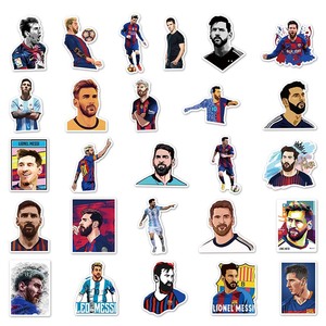 51pcs Chất lượng cao Máy Tính Xách Tay <span class=keywords><strong>iPad</strong></span> die-cut tự dính tùy chỉnh sticker bóng đá Sao Vinyl PVC Lionel andres Messi dán - Product Image 4