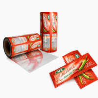 Film en rouleau BRC approuvé, haute barrière, en PET aluminisé, pour ketchup, film d'emballage métallisé, imprimé sur mesure pour sauce tomate et sauce chili