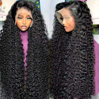 Perruques bouclées sans colle 13x4 HD en dentelle transparente, cheveux brésiliens Remy pré-épilés, 100% cheveux humains, prêtes à porter pour femmes noires