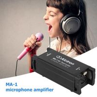 Alctron MA-1 Mic Preamplifier Anti Drop Buffer Penguat Suara Aluminium Portabel Amplifier Mikrofon Perekam Suara