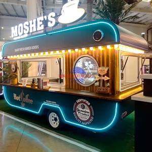 Chariot de glaces, Foodtruck, Remorque de cuisine mobile, Camion de restauration, Cuisine de rue, Glaces, Café, Pizza, Remorque alimentaire entièrement équipée - Product Image 3