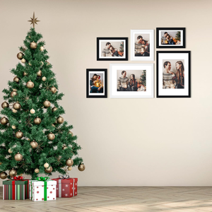 Classic <b>Black</b> Wooden Poster Frame Tempered Glass Wall Hook Includes 11x14 Picture Poster 16 X 20 Matted Frames - Product Image 6
