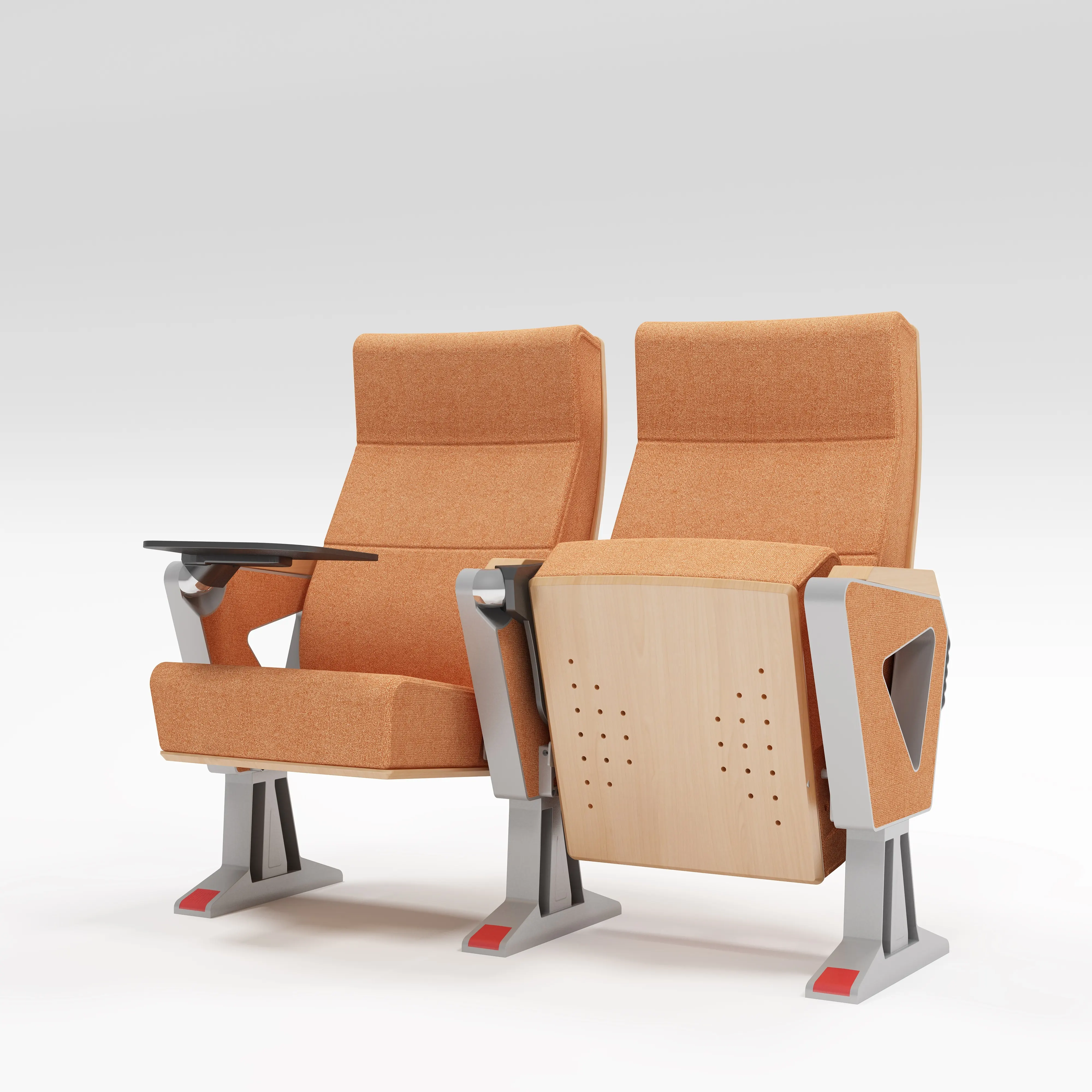 Cadeiras dobráveis para cinema em casa, tecido moderno, durável, móveis para auditório 3D
