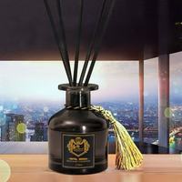 Diffuseur de parfum d'ambiance de luxe, diffuseur de parfum d'huile essentielle sans feu, ensemble de diffuseur de parfum à roseaux, diffuseur de parfum à roseaux longue durée, 50 ml