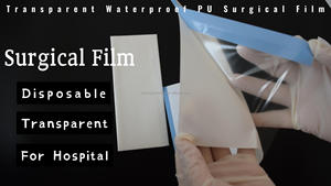 แผ่นเมมเบรนสำหรับผ่าตัดแบบใช้แล้วทิ้งขนาด14x20ซม. แผ่นฟิล์ม PU ใส - Product Image 4
