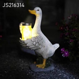 Statue de <span class=keywords><strong>jardin</strong></span> en forme de canard <span class=keywords><strong>solaire</strong></span>, fait à la main, décoration lumineuse, ornement de pelouse - Product Image 1
