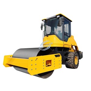 Compacteur vibrant à double tambour diesel 6.0T pour machines de construction, mini-rouleau à asphalte à roue simple en acier - Product Image 1