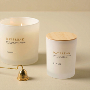 AIKUN Wholesale Customizable Glass Jar Scented <b>Candle</b> with Natural Soy Wax for Hotel & Spa Use - Product Image 2