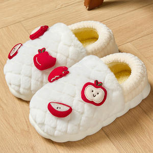 Zapatillas de algodón de punto transpirables, suela ligera antideslizante, zapatillas de casa para hombres y mujeres, uso informal en interiores para primavera y otoño - Product Image 1