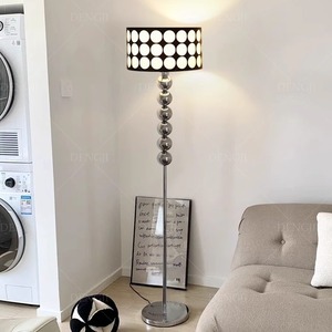Polka Dot Minimalist Floor <b>Lamp</b> Led Light Source <b>Switch</b> Control Home Living Room Bedroom Ambient Lighting - Product Image 2