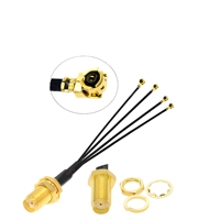 Câble adaptateur RF 4 SMA vers 4 U.FL RF1.13/RF0.81 50 OHM DC-6GHz Extension d'antenne WIFI Jumper