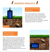 Certifié qualité plante température humidité agriculture analyseur d'humidité équipement NPK capteurs de pH testeur capteur d'humidité du sol