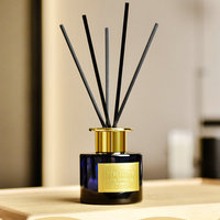 Avertan vide ronde en verre ambre 120ml parfum reed diffuseur bouteille avec bouchon pour aromathérapie arôme