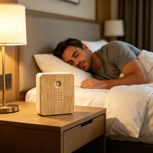Caja de Ruido Blanco Cuadrada con Sensor PIR para Habitaciones de Hotel, Bloquea Sonidos Exóticos del Entorno, Promueve un Sueño Profundo en Viajes de Negocios - Product Image 1