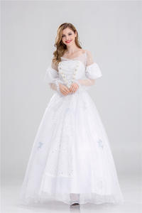Disfraz de Princesa de <span class=keywords><strong>Alicia</strong></span> en el País de las Maravillas para Fiesta de Carnaval de Halloween, Disfraz de <span class=keywords><strong>Reina</strong></span> <span class=keywords><strong>Blanca</strong></span> para Cosplay, Disfraz para Mujer Adulta - Product Image 2
