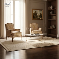 Fauteuil d'appoint de luxe EKAR Vienna |   Fauteuil à fleurs de style américain |   Salon classique avec sièges confortables