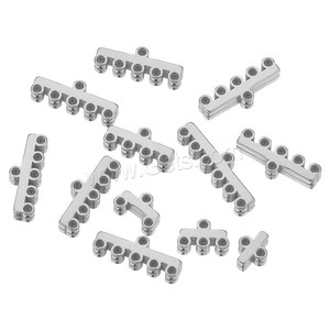 Collana 304 Multi-filo in acciaio inox chiusura ad anello 1/5 gioielli Charm accessori per connettore - Product Image 4