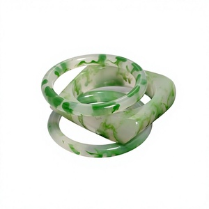 New Best Quality <b>Cute</b> Blue Marbled Gava Acrylic Resin Bangle <b>Bracelet</b> Unisex Fashion Jewelry Gift Anniversary Party for Woman - Product Image 3