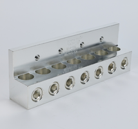 Cosses mécaniques en aluminium empilées à 4 ports homologuées cULus 750MCM-1/0awg/400 ㎡ -50 ㎡   Vis de borne AWG pour panneau électrique