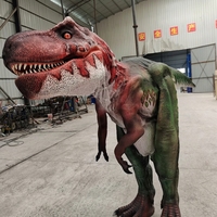 Costume de dinosaure animatronique OEM ODM Green Wing Dragon pour performance en extérieur dans les sites touristiques