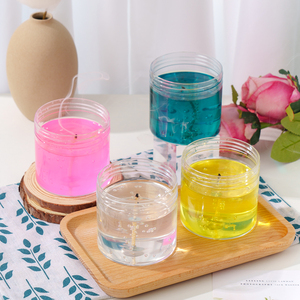 เจลแว็กซ์สำหรับทำเทียน DIY ยี่ห้อส่วนตัว ใส ไร้สารพิษ พร้อมน้ำมันหอมระเหย สำหรับของขวัญอโรมาเธอราพีที่บ้าน - Product Image 1