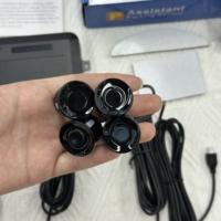 Capteur de stationnement universel pour voiture/SUV, radar de recul 4 capteurs 40kHz, vidéo 720P, 12V, détection 0,2-1,5m, signal sonore