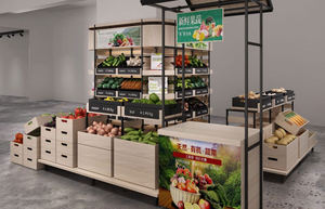 ชั้นวางแ<span class=keywords><strong>สด</strong></span>งผลไม้และผัก<span class=keywords><strong>สด</strong></span>จากโรงงานขายส่งแบบสองด้าน ชั้นวางแ<span class=keywords><strong>สด</strong></span>งสินค้าแบบเกาะกลาง <span class=keywords><strong>ตู้</strong></span>โชว์ซุปเปอร์มาร์เก็ต - Product Image 5
