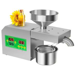 เครื่องกดน้ำมันสำหรับใช้ในบ้าน 220V 110V แบบร้อนและเย็น สำหรับน้ำมันสน ถั่วเหลือง มะกอก อัตราการสกัดน้ำมันสูง - Product Image 2