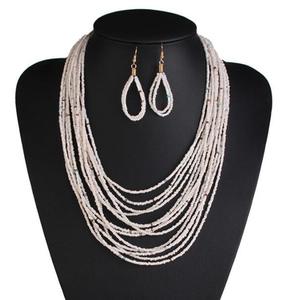 <strong>Fashion</strong> <strong>Jewelry</strong> <strong>Set</strong> for Women Beads Necklace and Earrings <strong>Set</strong> Bohemian Style Beads <strong>Jewelry</strong> <strong>Set</strong> CDN00165 - Product Image 2