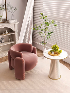 Sofá Cama Curvo Moderno de Terciopelo, Sofá Tapizado para Sala de Estar, Hotel, Apartamento - Product Image 5