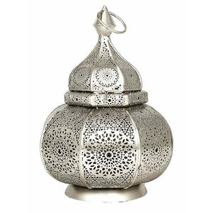 2025 Antique Brass <b>Moroccan</b> Candle Lantern - Product Image 2