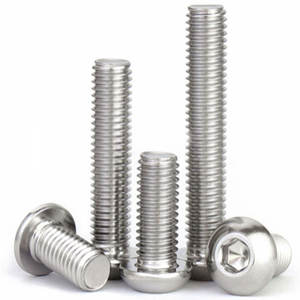 Tornillo de cabeza redonda de acero inoxidable SS201, SS304, SS316, SS316L, unidad hexagonal Lisa pulida, <span class=keywords><strong>DIN7380</strong></span> - Product Image 6
