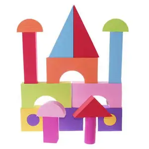 子供のおもちゃEVAスリップソフトビルディングフォームブロック親ビルディングブロックのある家のおもちゃ