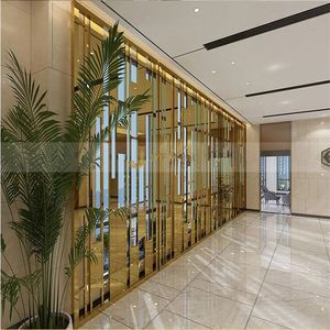 ANN027 Customized Modern Stainless Steel 304 Screen Partition with Coating Art Design Multifunctional Durable <b>Room</b> <b>Divider</b> - Product Image 4