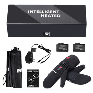 Gants <span class=keywords><strong>de</strong></span> ski chauffants imperméables les plus chauds en gros personnalisés avec batterie rechargeable pour l'hiver - Product Image 6