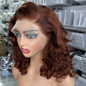 Goodluck tốt nhất bán lỏng sóng làm nổi bật mật ong <span class=keywords><strong>Brown</strong></span> Blonde màu Trinh Nữ Peru lớp biểu bì phù hợp tóc ren phí<span class=keywords><strong>a</strong></span> trước tóc giả - Product Image 5