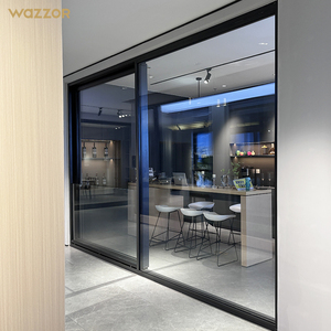 Wazzor nhà máy Bán buôn giá ban công cách âm tối giản nhôm kính trượt cửa kính - Product Image 2
