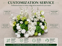 Arrangement floral de luxe vert et blanc pour mariage, fleurs artificielles vertes, boule de fleurs de lys blancs pour décoration de mariage