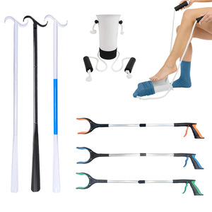 Home Daily Use Long-Handle Shoe Horn for Elderly Pregnant Women Disabled Lazy People-Multifunctional Assistive Tool <b>Socks</b> - Product Image 2