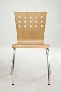 Juego moderno de mesa de comedor cuadrada de 4 piezas con sillas de madera, diseño apilable CHAO CHING para muebles de cocina para el hogar - Product Image 2