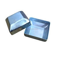 Cubierta Protectora de Acero Galvanizado para Postes Cuadrados de Cercas, para Postes de Malla Metálica y de Terraza