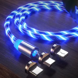Flowing LED Lights USB-C (Type-C) Charge and Sync Cable - Blue