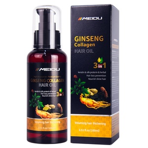 Muestra Gratuita de Aceite Esencial de Queratina, Colágeno y Ginseng para el Cuidado del Cabello, Fabricante al por Mayor - Product Image 1