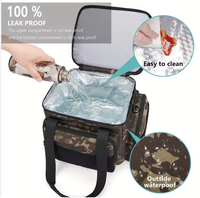 Sac à déjeuner double pour hommes, sac isotherme pour adultes, boîte à lunch thermique, sac isotherme étanche et anti-fuite