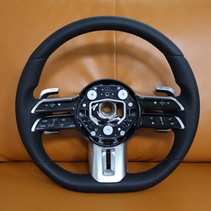Volant en cuir personnalisé pour Mercedes Benz AMG W176 W177 W203 W212 C118 C190 <span class=keywords><strong>GLA</strong></span> X156 - Product Image 1