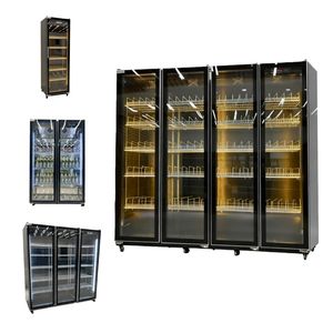 Puerta de vidrio vertical, refrigerador de vino, Enfriador de cerveza, luz LED de aire, estantes ajustables, congelador comercial, escaparate de exhibición de bebidas - Product Image 2