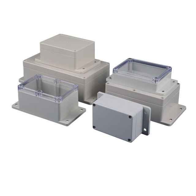 120 Sizes IP65 Abs Plastic Waterproof And Wall Mount Electrical Enclosure Flanged Outdoor Electronic Instrument Housing