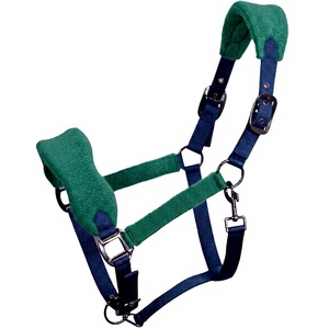 HM GLOBAL Harnais en cuir réglable rembourré en polaire de qualité supérieure pour l'équitation occidentale, avec boucles en acier, couleur et logo personnalisables - Product Image 1
